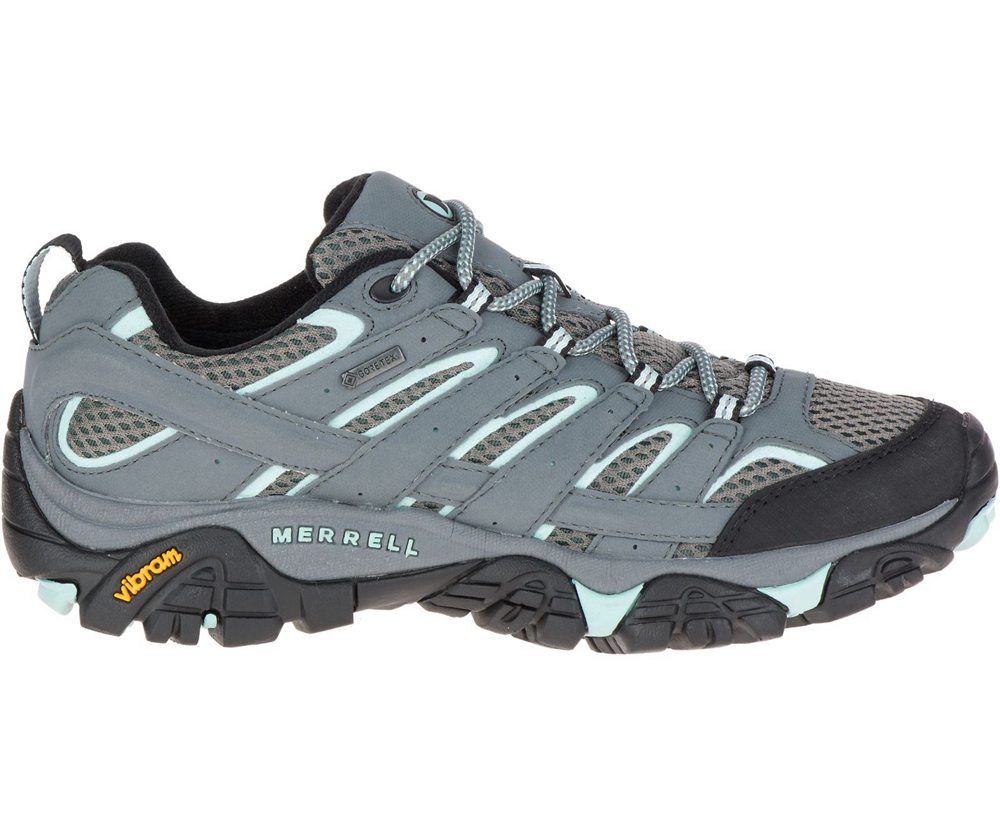 Buty Trekkingowe Merrell Damskie Szare - Moab 2 Gore-Tex® - 481390-ZIX